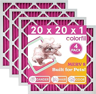 20x20x1 Air Filter by Colorfil | Color Changing Filters Designed for ...