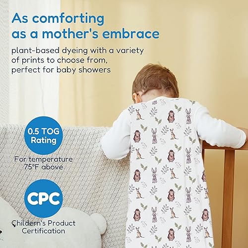 Miniatura 5 de TotAha Saco de dormir de 6 a 12 meses, paquete de 3, suave como la mantequilla, saco de dormir seguro para bebé con cremallera de 2 vías para niña y
