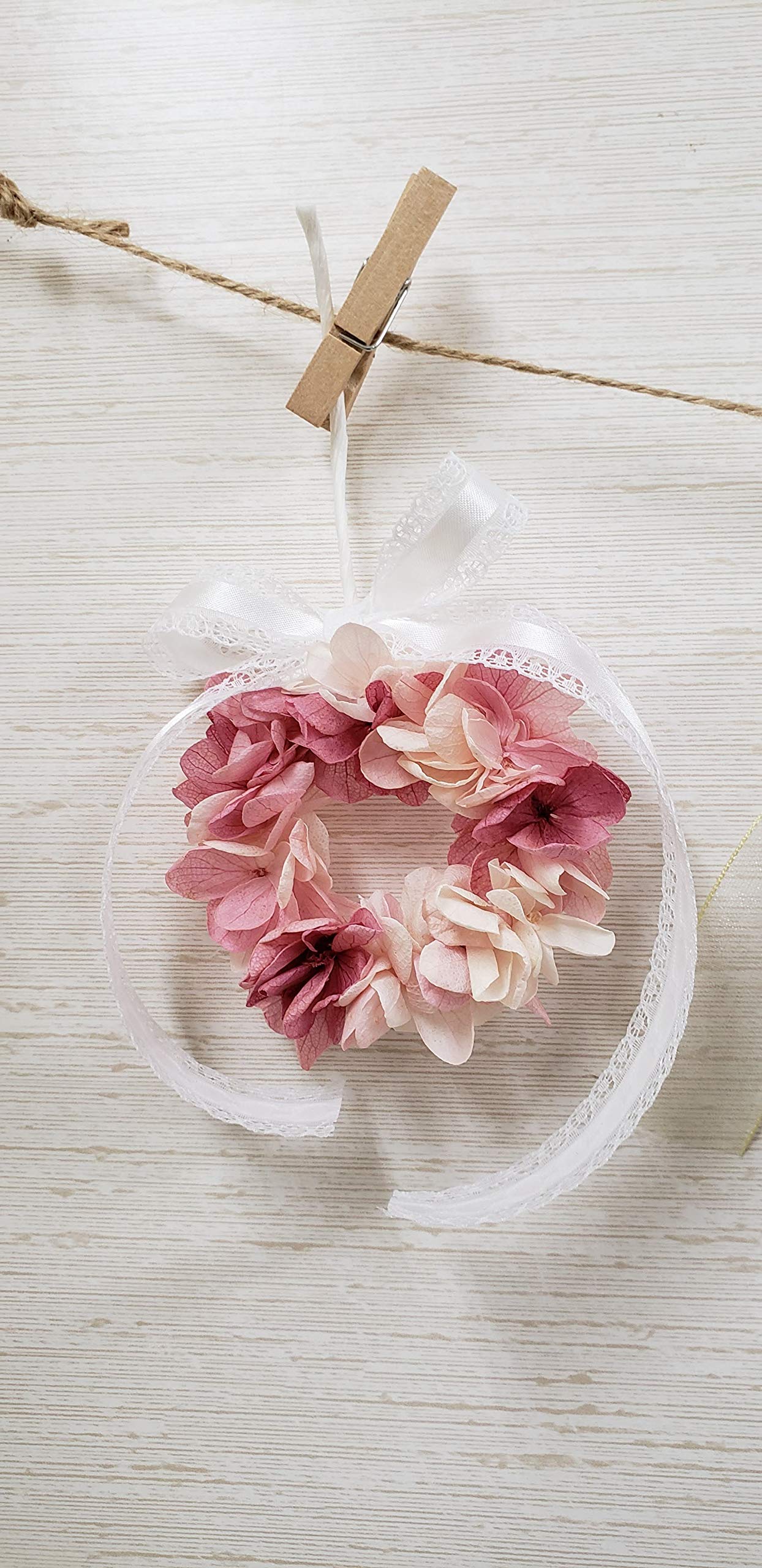 Amazon｜11collection ドライフラワー ガーランド ナチュラルピンク