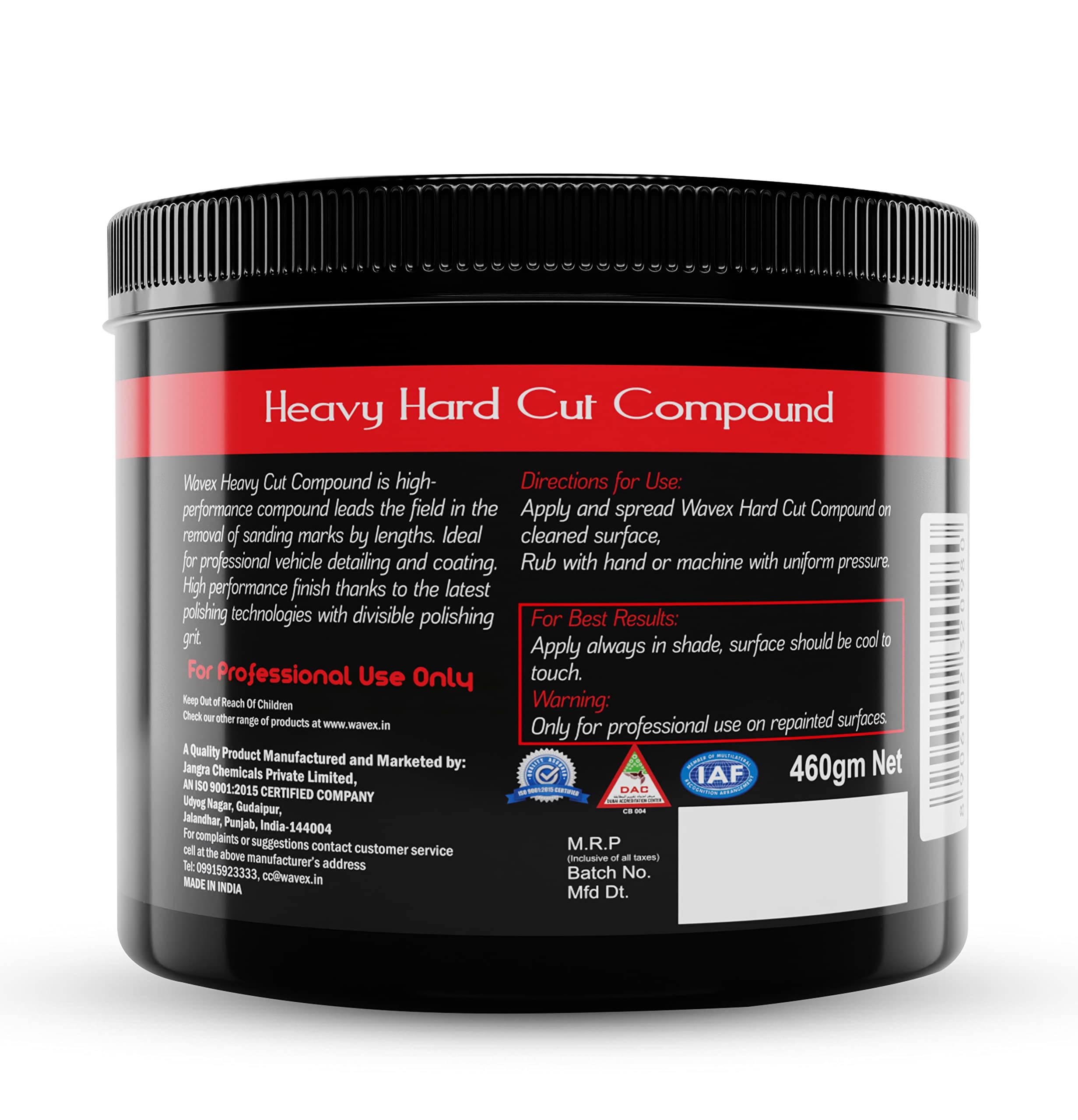 Wavex Rubbing Compound for Super Heavy Cut Medium Cut with Polish