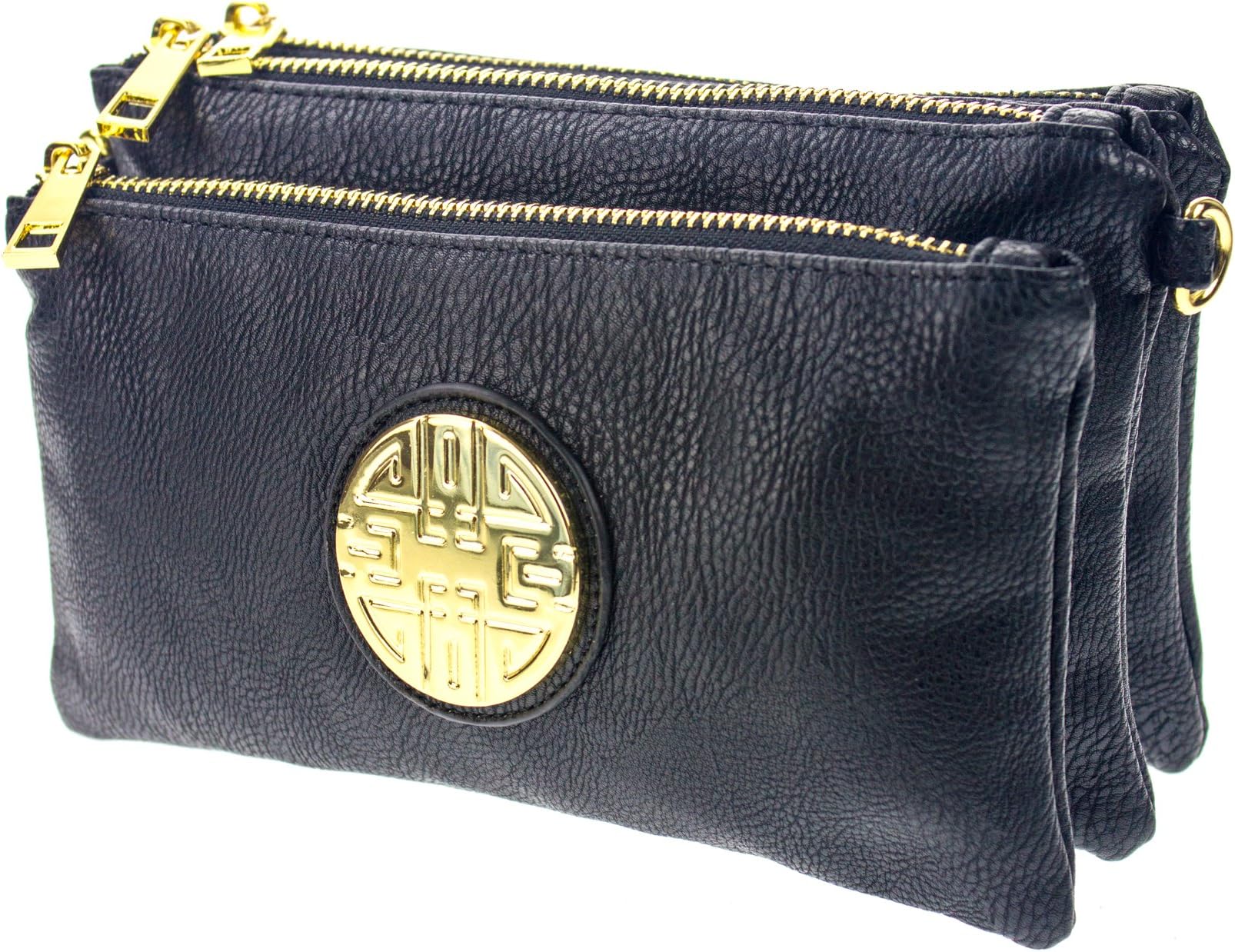 Collection Zipper Top Crossbody Organizer Wristlet