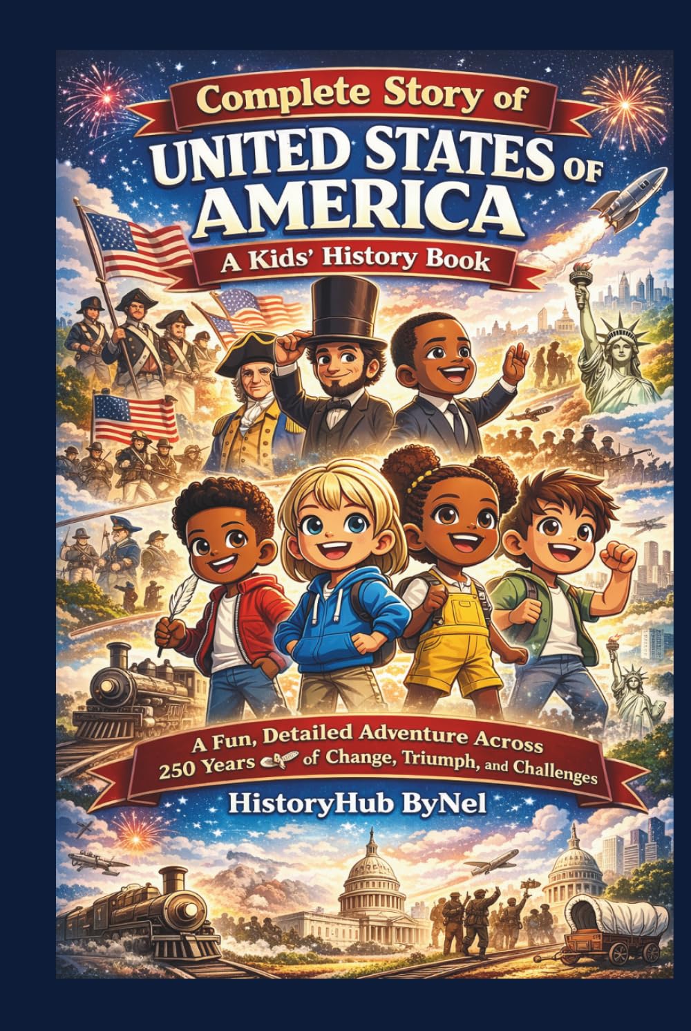 Complete Story of UNITED STATES OF AMERICA: A Kids' History Book: A Fun, Detailed Adventure Across 250 Years of Change, Triumph, and Challenges (History Books for Children)