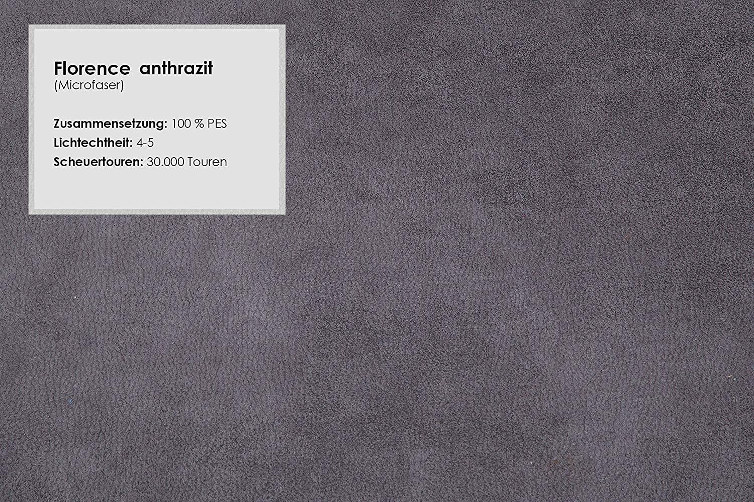 Cavadore Sessel Ammerland / Polstersessel im Landhausstil mit Federkern + verstellbarer Kopfstütze / 101 x 84 x 93 / Wildlederoptik, Grau