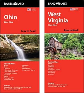 Rand McNally State Maps: Ohio and West Virginia (2 Maps)