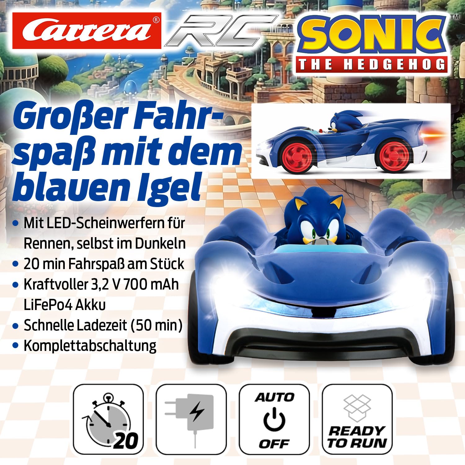 Carrera 2,4GHz Team Sonic Racing - Sonic (370201061)