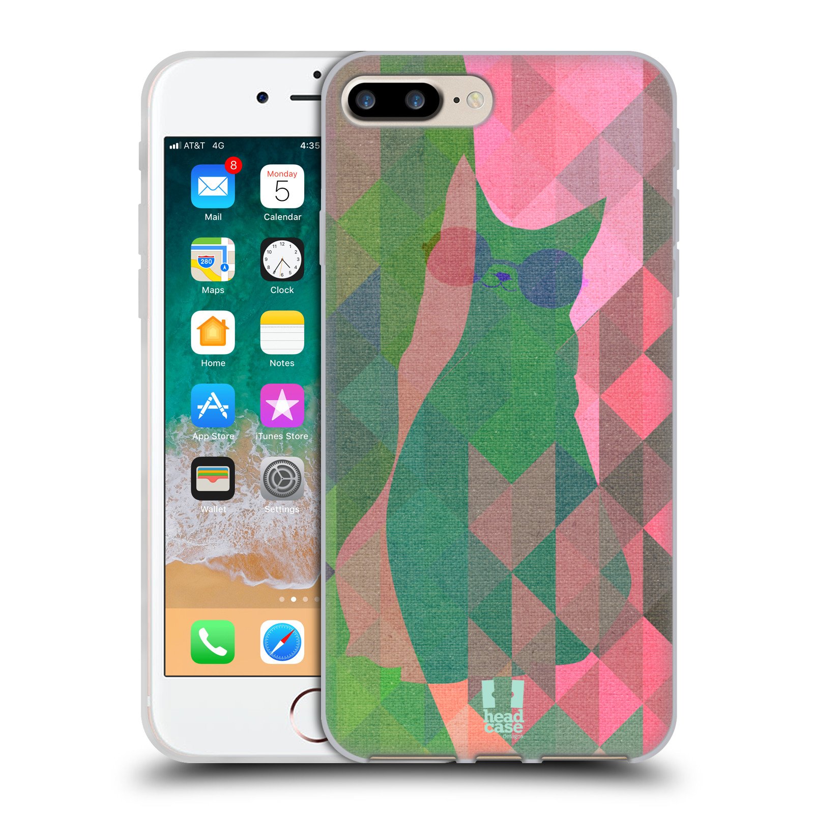 Coque en Gel Antiglisse Écran Protégé iPhone 7 8 Plus - 7