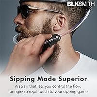 Vista 5 de BLKSMITH Casco para beber, sombrero vikingo con pajitas con capacidad para 2 latas, ajustable para adaptarse a cabezas de 16 a 24 pulgadas, regalos