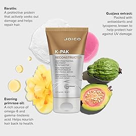 Joico K-PAK Reconstructor Deep-Penetrating Treatment | For Damaged Hair | Repair & Strengthen Strands | Rebuild & Fortify Damaged Hair | Improve Elasticity | With Keratin & Arginine | 1.7 Fl Oz