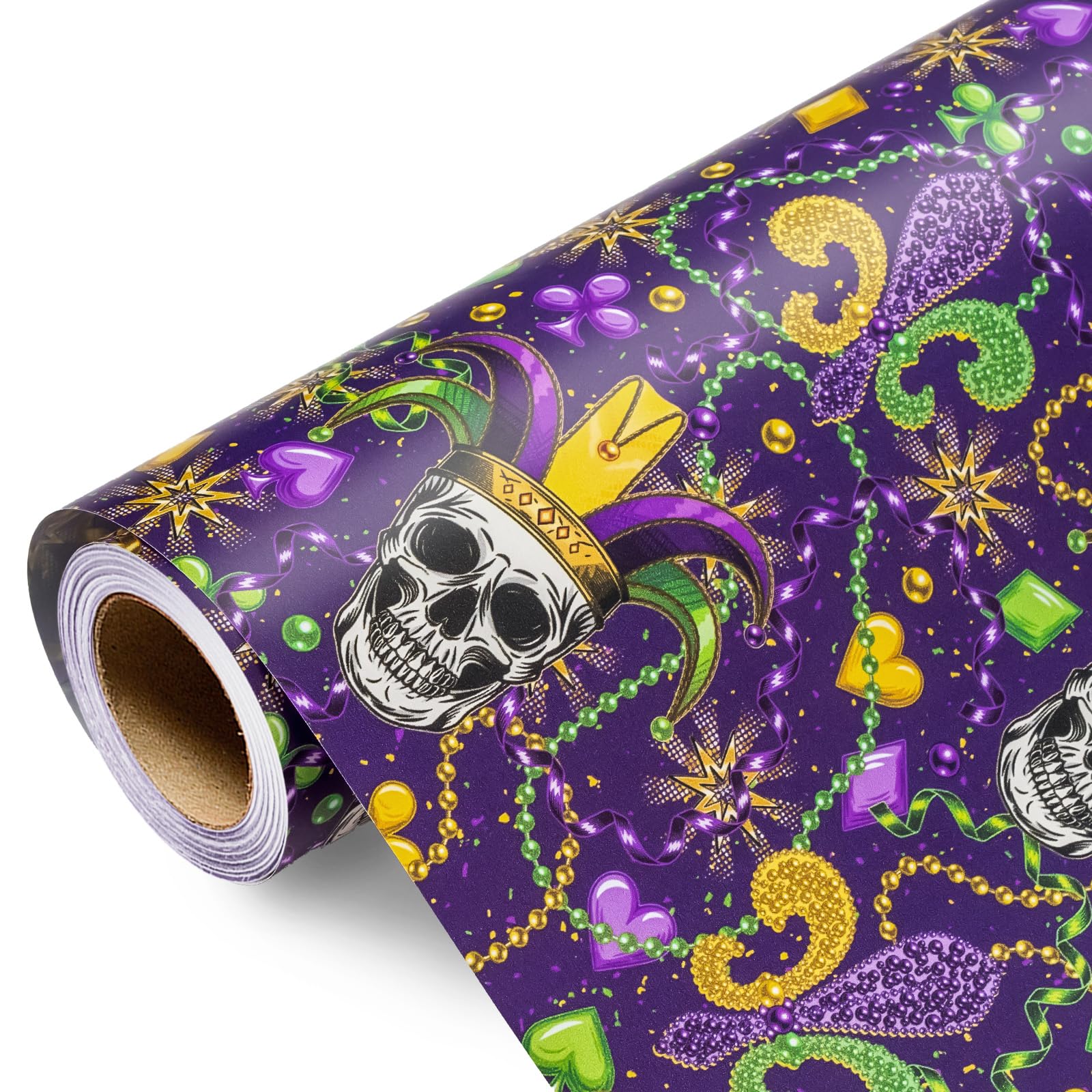 MAYPLUSS Purple Wrapping Paper Roll, 17 IN X 16.5 FT Gift Wrap Paper โ image 1