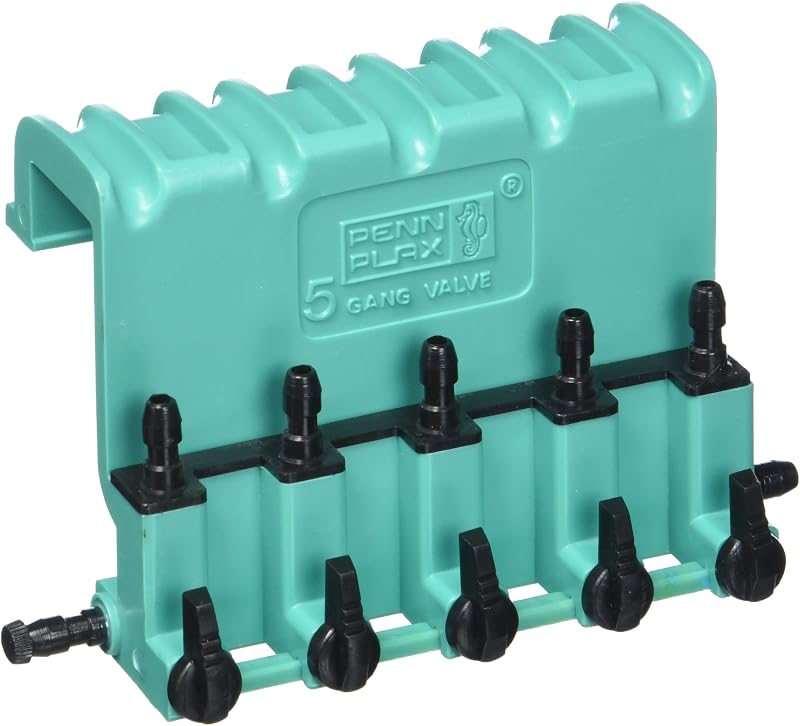 Penn-Plax Lok-Tite Plastic Gang Valve Aquarium Pump Accessories