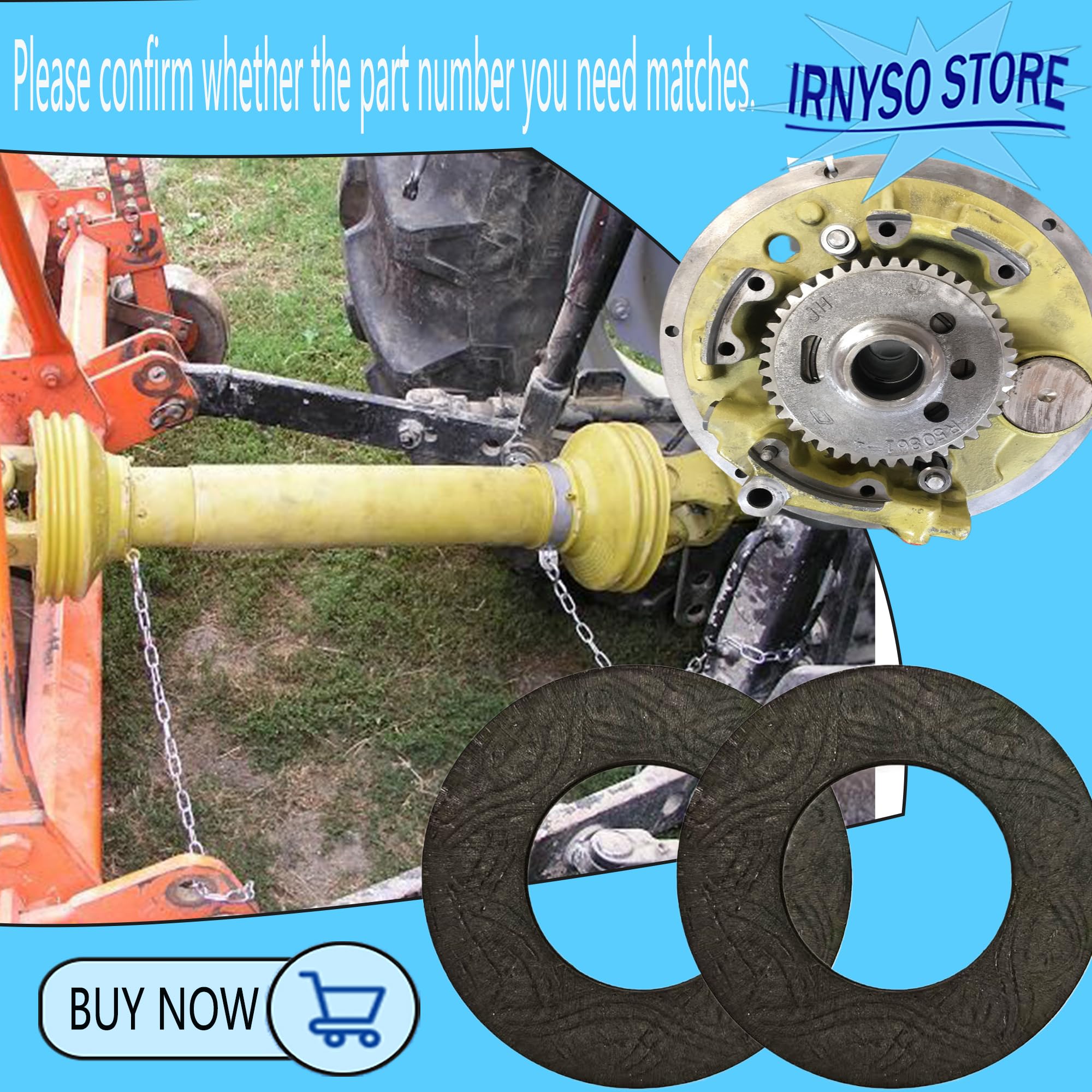 Amazon.com : Irnyso Replacement PTO Driveshaft Disk Slip Clutch