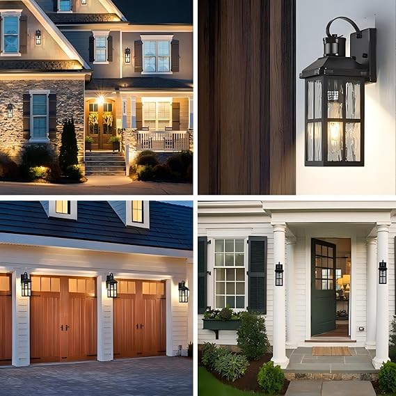 Motion Sensor Porch Light Dusk to Dawn Outdoor Wall Light