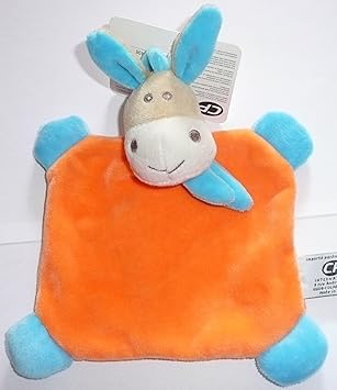 Cp International Malice Et Bulle Peluches Et Doudous Doudou Plat Ane Cheval Orange Echarpe Bleue Turquoise 18 X 18 Cm Bebe Fille Ou Garcon Amazon Fr Bebe Et Puericulture