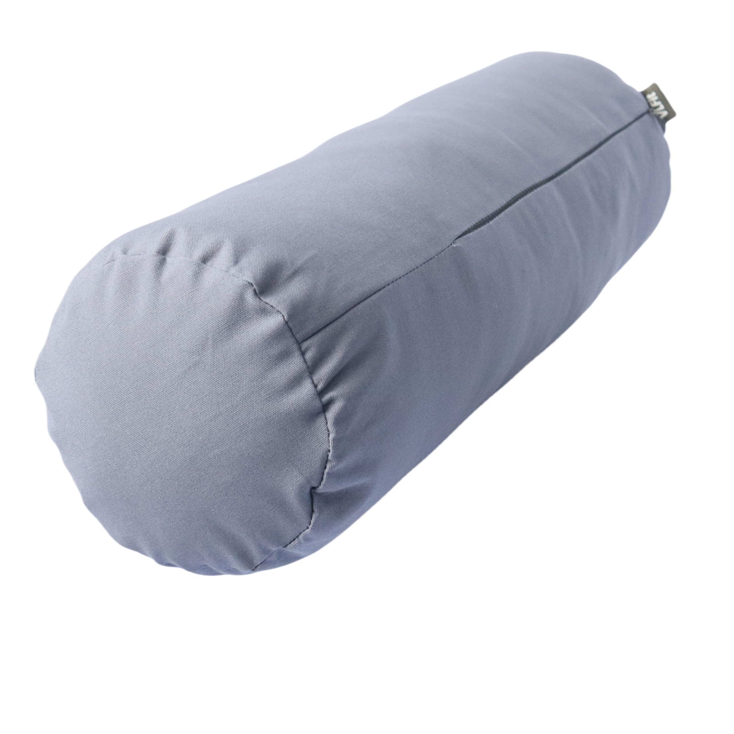 VLFit Yoga Bolster – Shape-Retaining Tube Cushion for Meditation, Bolster for Stretching, Made of Eco-Friendly Kapok - SIZE: 55 x 15 x 15 cm