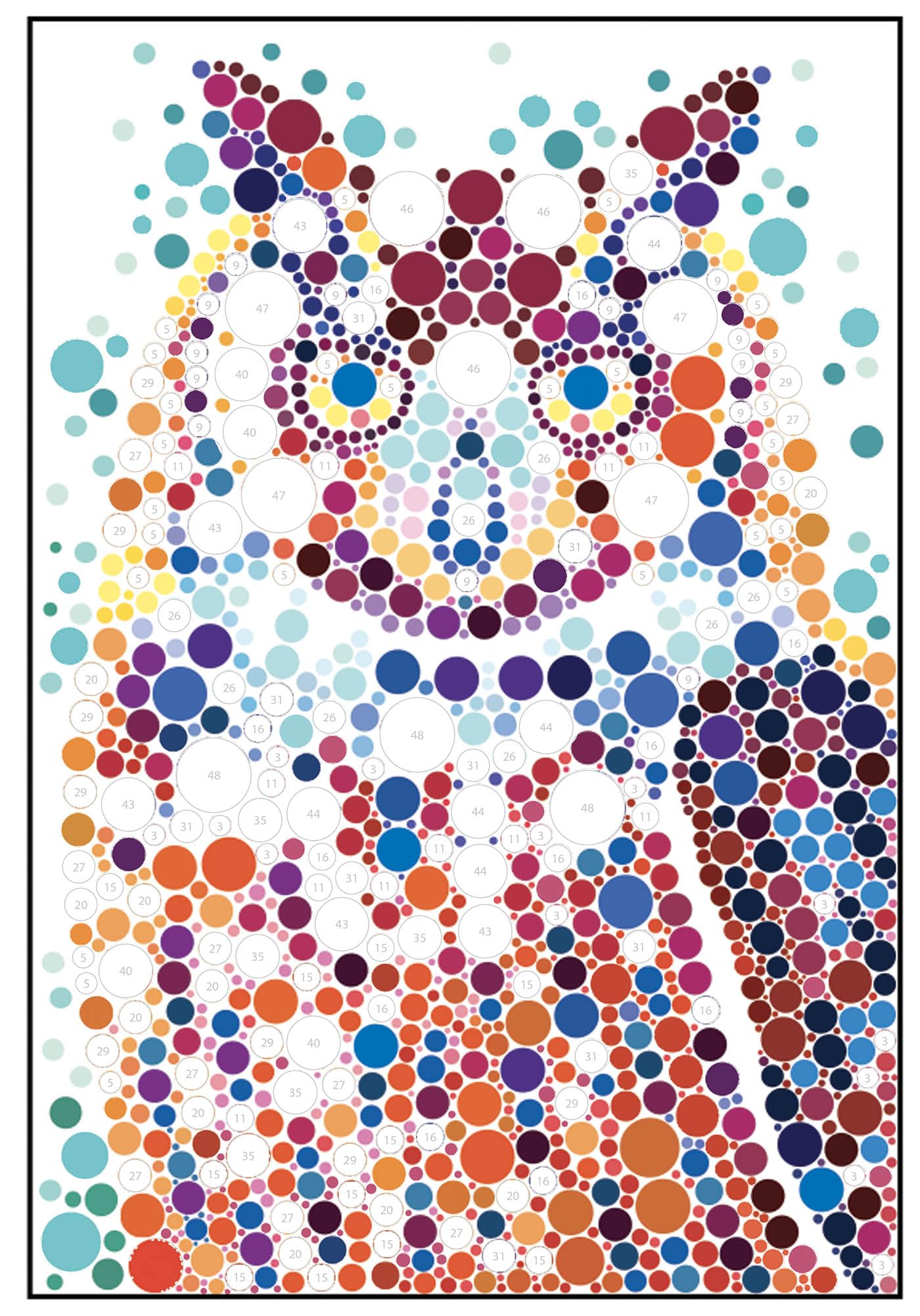 Mes tableaux au numéro - animaux