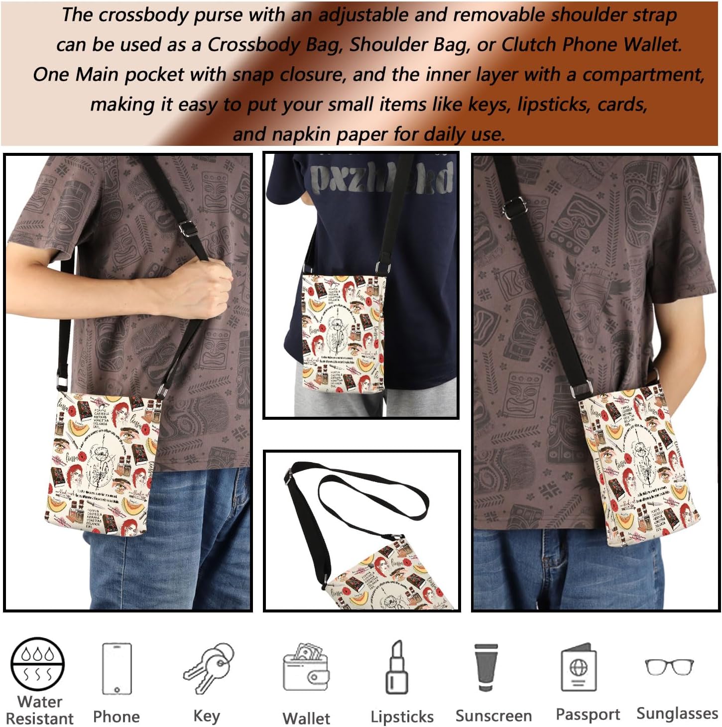 MBMSO From Blood and A Gift FBAA Book Lover Crossbody Bag Jennifer L Novel Gifts for Poppy and Hawke Fans JLA Literature Gift - Image 3