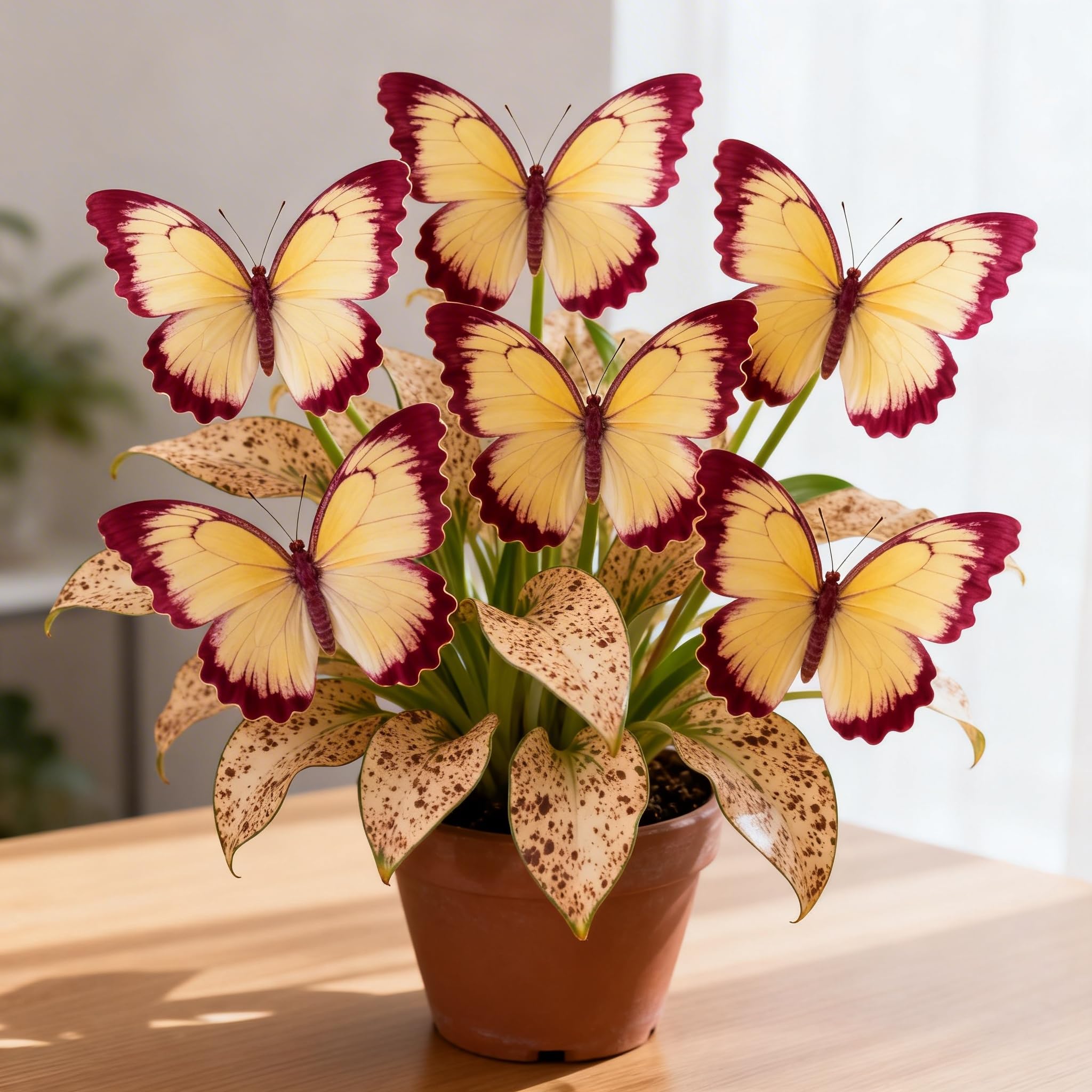 Perennial/Butterfly Flower/Brilliant Hosta Bulbs Mix for Planting Now UK/Potted Viewing/Excellent Display,Strong Plants That Grow-4bulbs-I