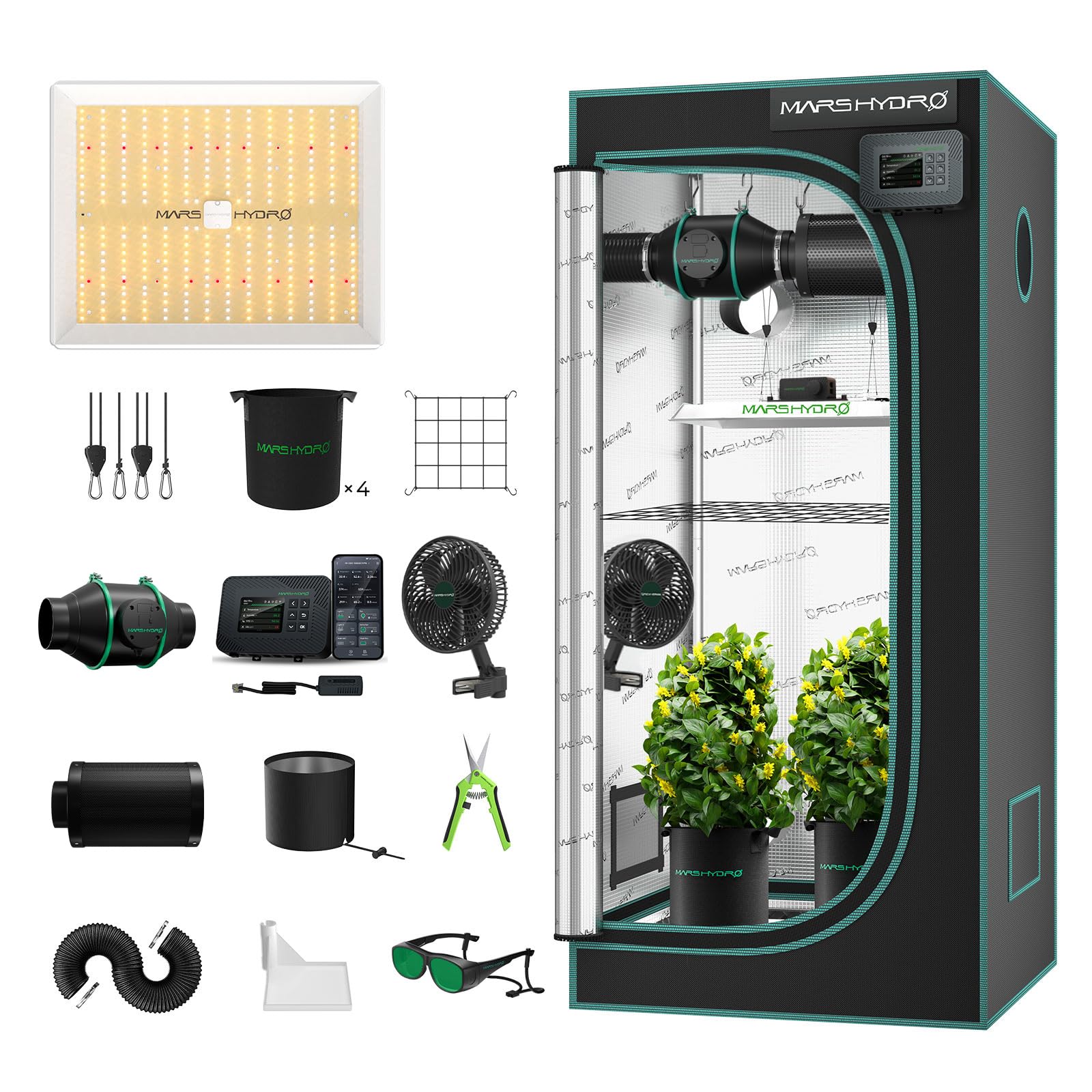 Amazon.com: MARS HYDRO 3x3 Smart Grow Tent Kit with WiFi