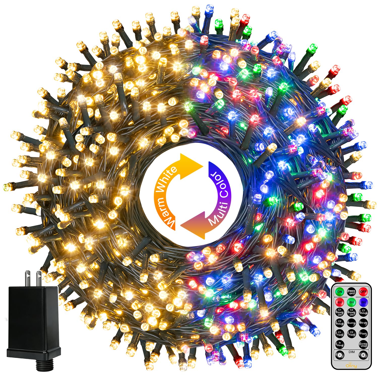 Photo 1 of Ollny Color Changing Christmas Lights, 210FT 640LED