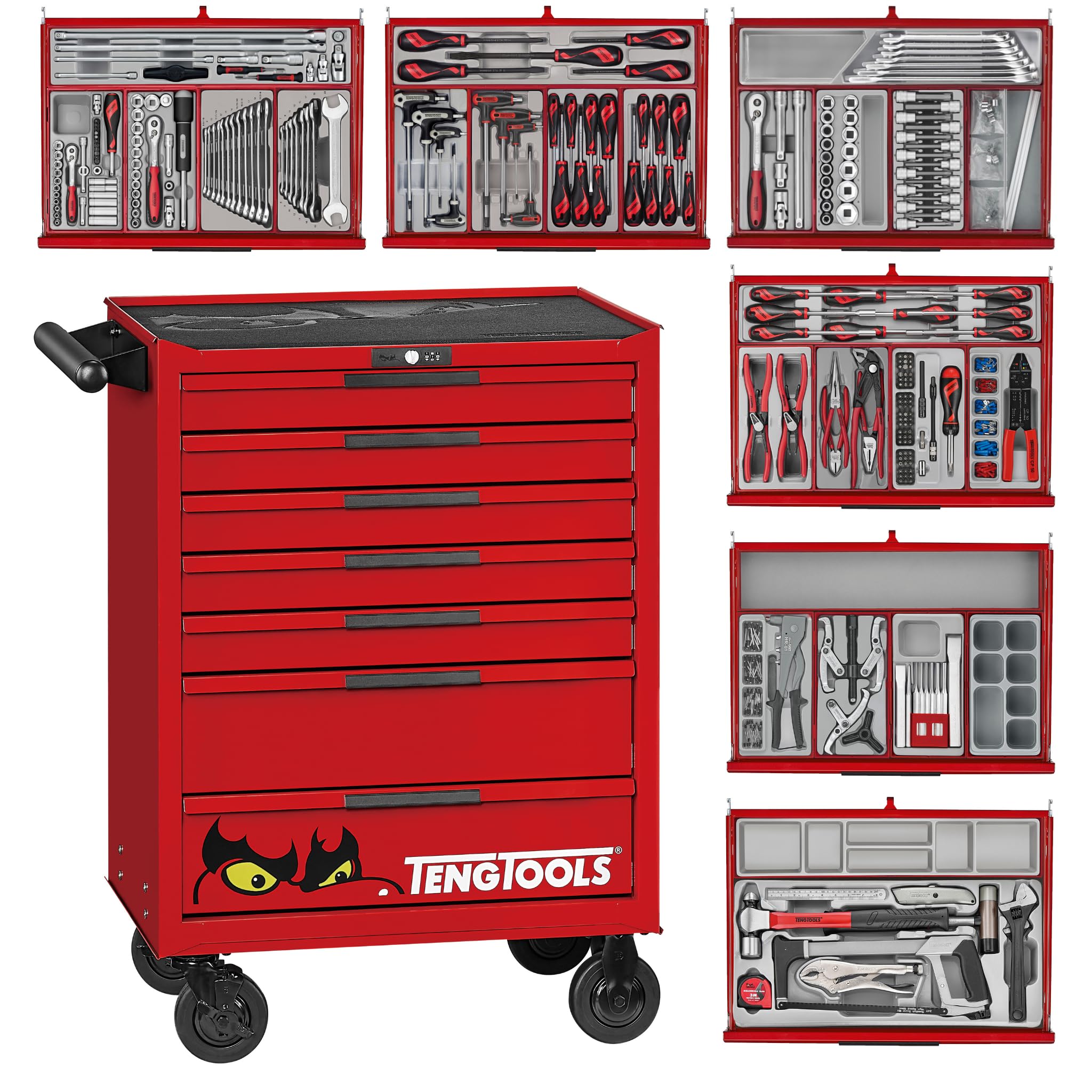 Amazon.com: Teng Tools 516 Piece PRO35 26 Inch Wide Red Mixed