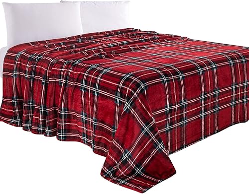 Miniatura 1 de Elegant Comfort Manta de lujo de tacto aterciopelado, manta ligera para todas las estaciones, ultra afelpada, suave, acogedora y mullida para sofá,