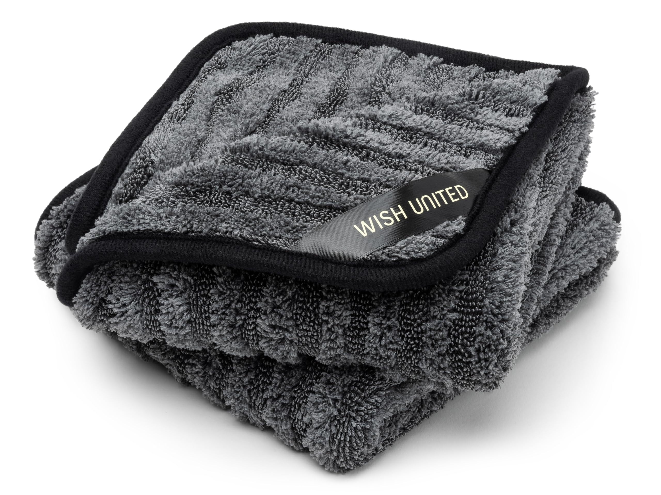 Toalla de secado de coche de microfibra tejida de alta absorción, 1200 g/m² (paquete de 2, 13.7 x 13.7 pulgadas)
