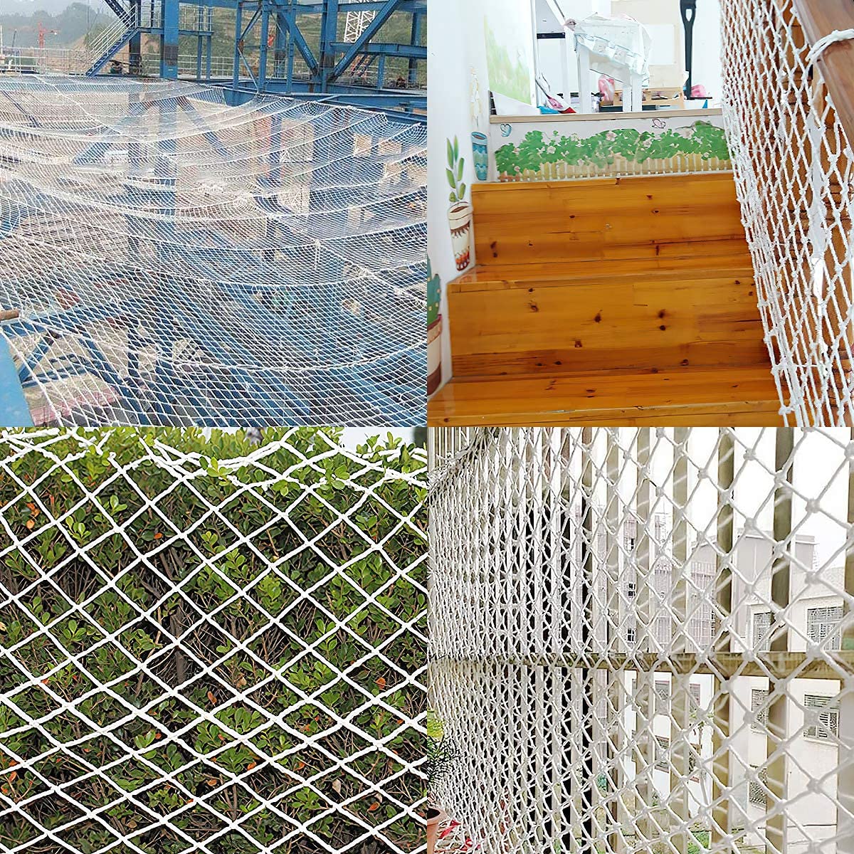 Red de seguridad para gatos para balcón y ventana, red de protección para mascotas a prueba de desgarros, valla de escalada al aire libre para gatos, protector de cuerda tejida para escaleras y