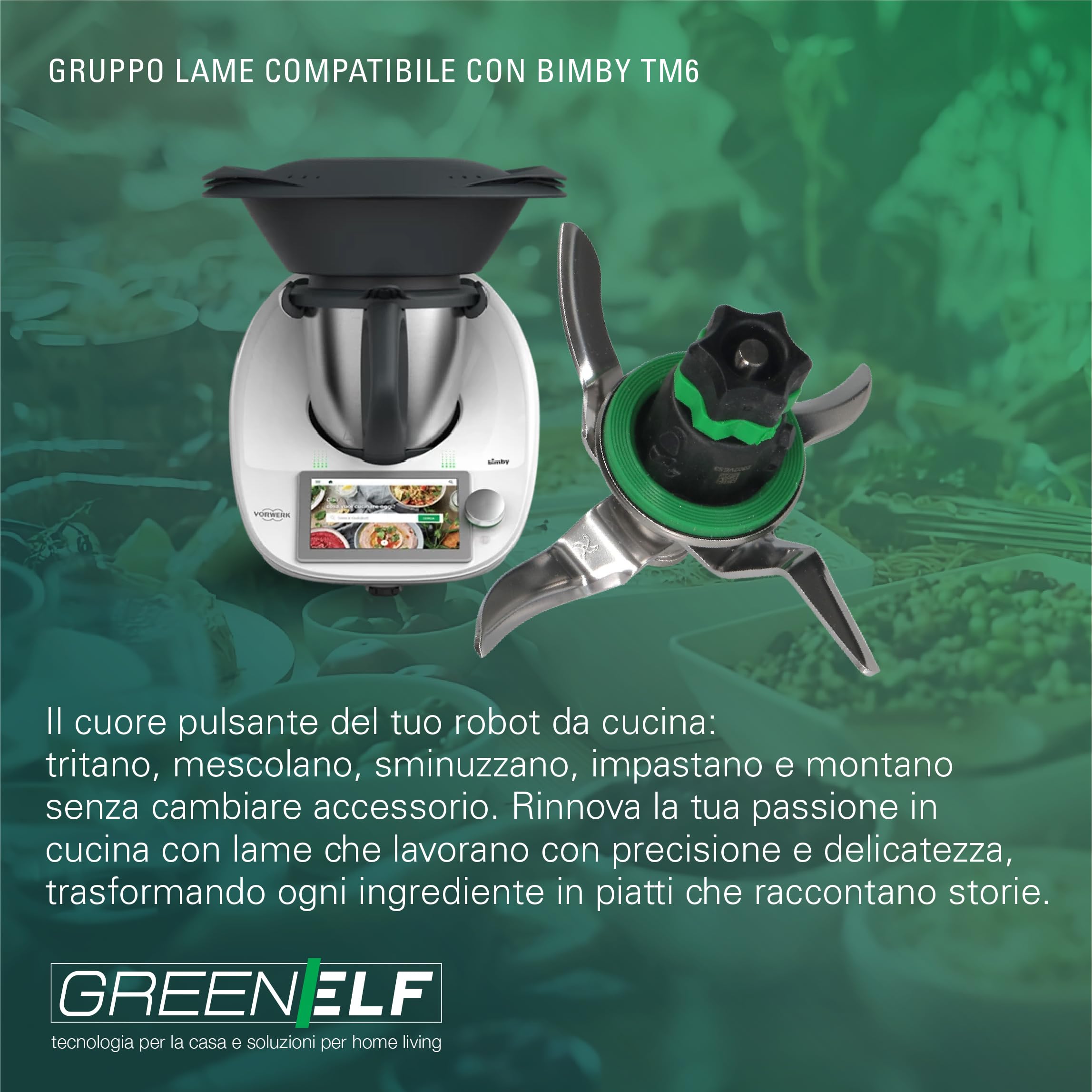 Lame Bimby TM6 di Ricambio -Chef-Mix EDIZIONE LIMITATA – Gruppo Coltelli Per Bimby TM6 in Acciaio Inox SUS420 Compatibile con Thermomix TM6 – Sicuro e Resistente Lavabile in Lavastoviglie