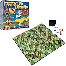HTI Toys Traditional Games Snakes & Ladders Family Board Game Set