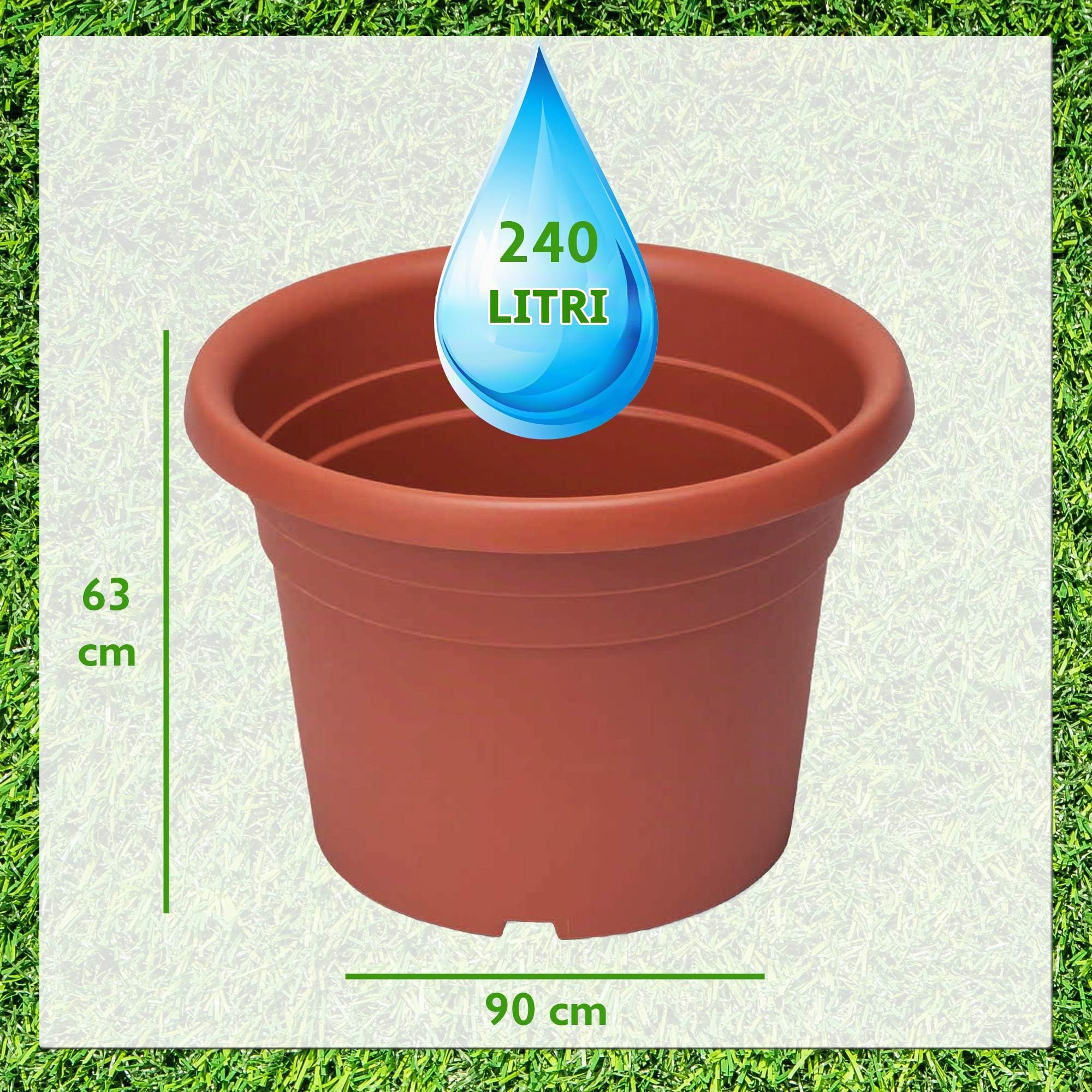 Vaso a cilindro Dahlia 90X63