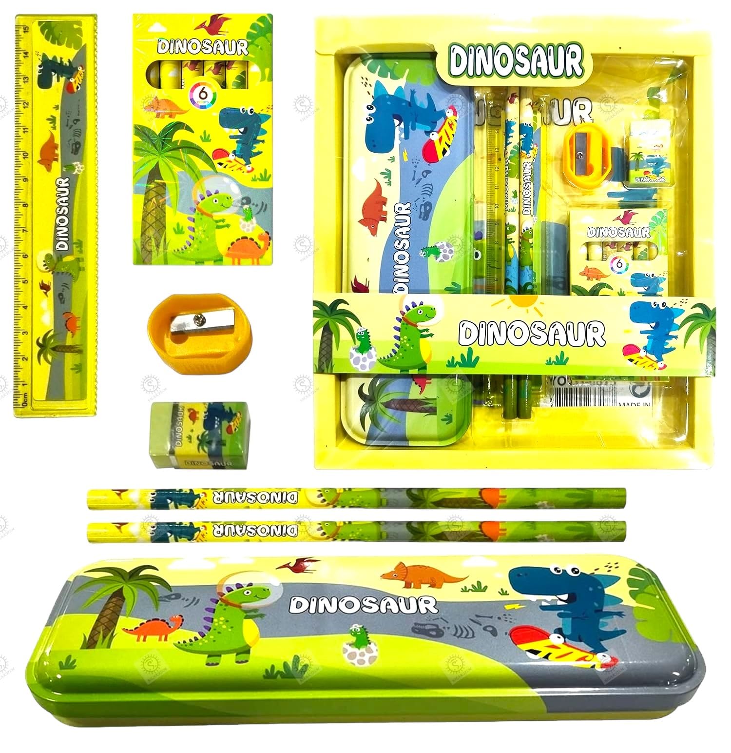 SHAKTISM Stationery Set Combo Boys Girls Pencil Box Set School Supplies Stationery Gift With Fancy School Stationary For Kids For School-12 Pcs,Black (B0BWNN2Z9F) Amazon Price History, Amazon Price Tracker