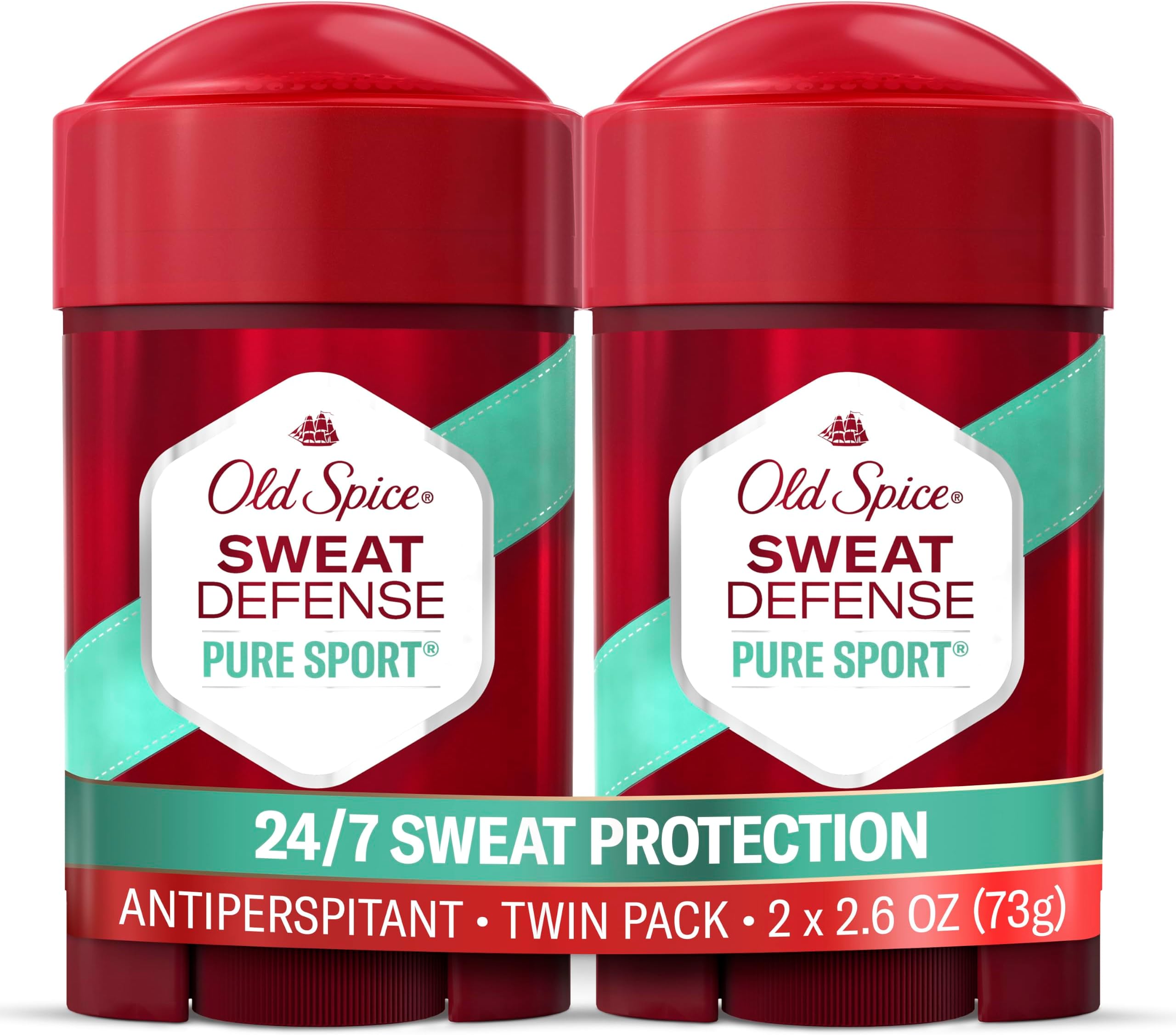 Antiperspirant Deodorant for Men, Pure Sport, 2.6 oz Pack of 2