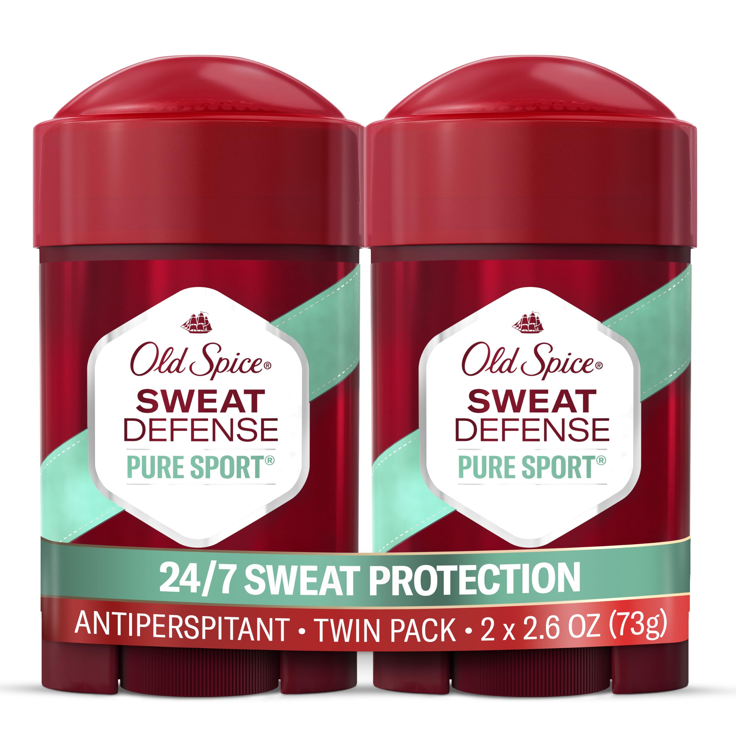 Old Spice Antiperspirant Deodorant for Men, Pure Sport, 2.6 oz Pack of 2