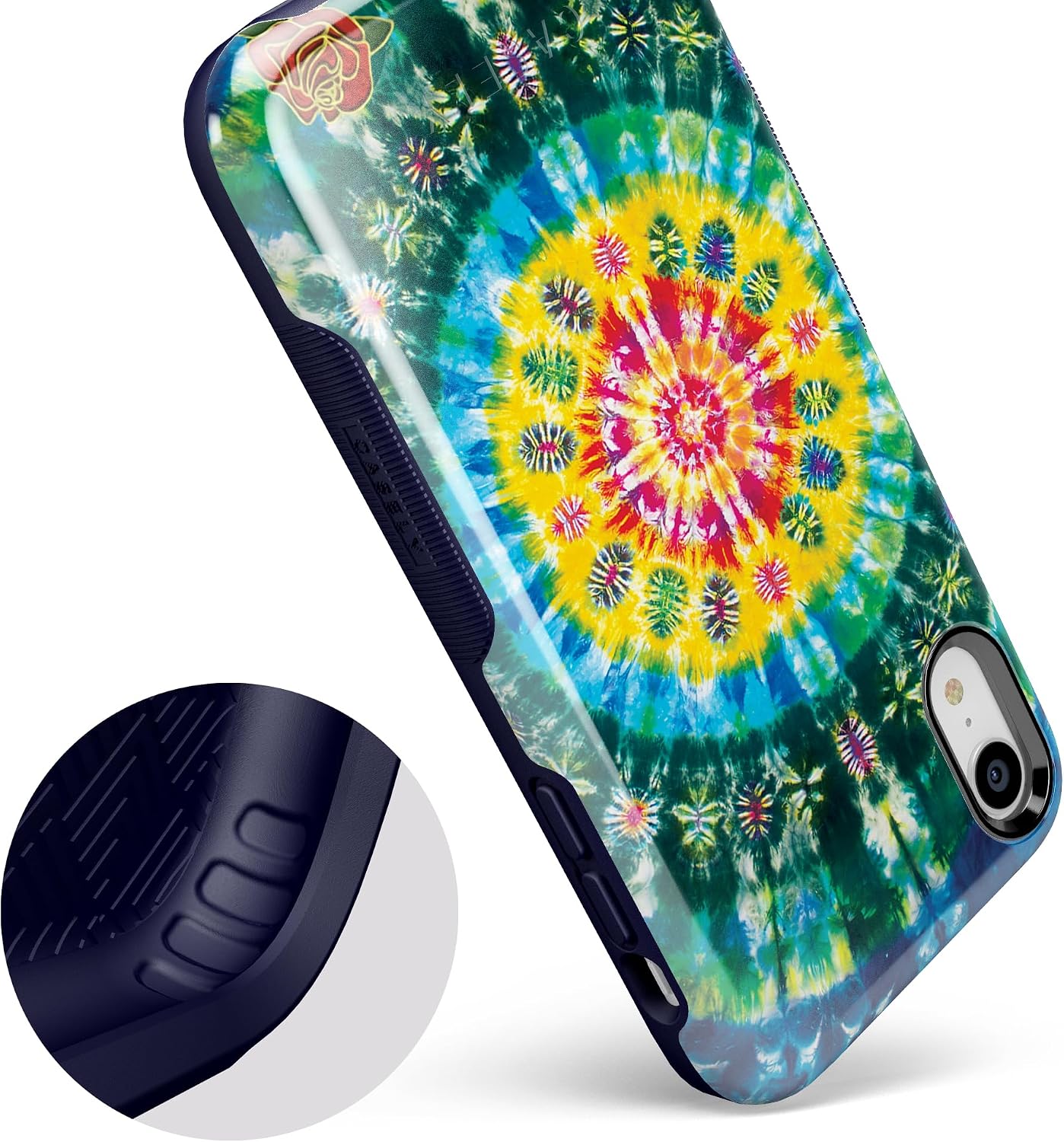 Casely iPhone XR Case | Veneta Tapestry | Grateful Dead Tie Dye | Bold Protective Design