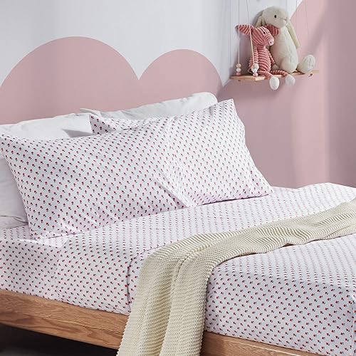 SLEEP ZONE juego de sábanas estampadas para niños, microfibra cepillada, ultrasuave, ligera, para cama twin, para niñas y niños, 3piezas