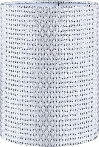 Aspen Creative 31615 Pantalla de lámpara de construcción de araña con forma de tambor de transición en color blanco, (8 x 8 x 11 pulgadas)