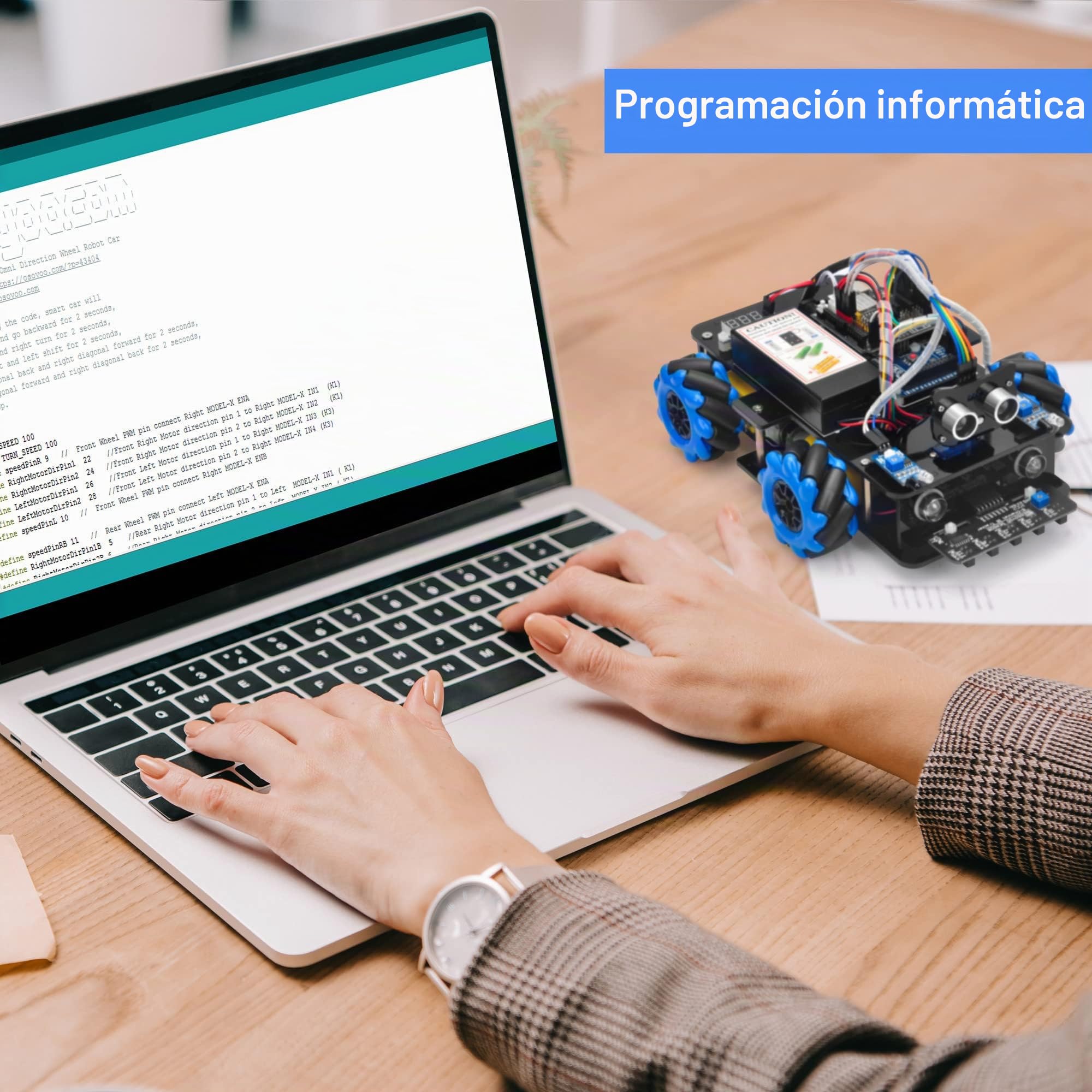 OSOYOO Omni-directinal Mecanum Wheel Robotic Car Kit for Arduino Raspberry Pi Stem Remote Controlled Educational Mechanical DIY Coding for Teens Adult