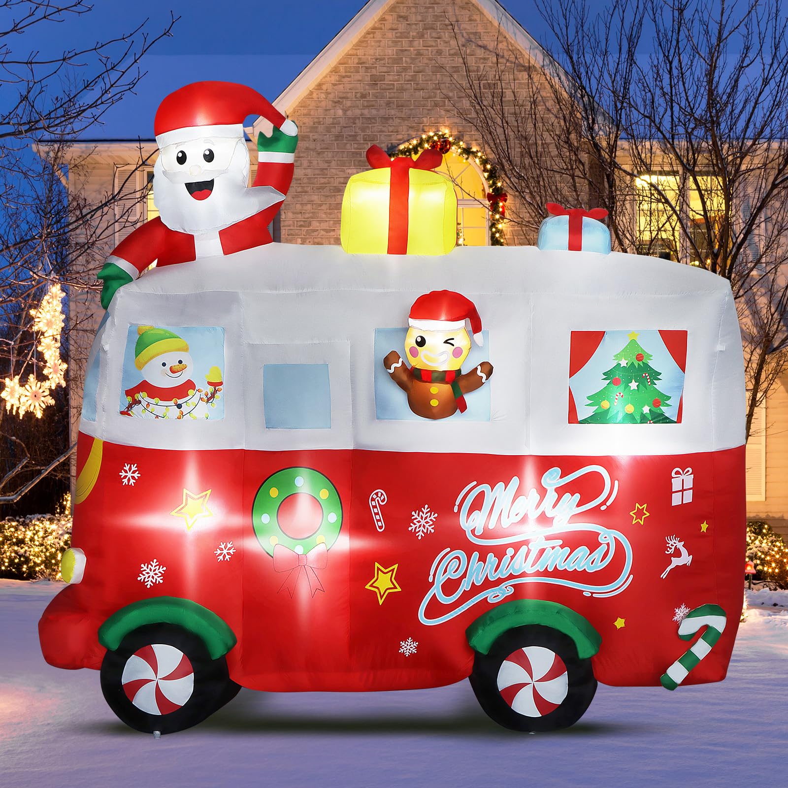Inflatable Rv Decoratio Holiday Rv Outdoor Blow Up Amazon.com: 8 FT Christmas Inflatable
