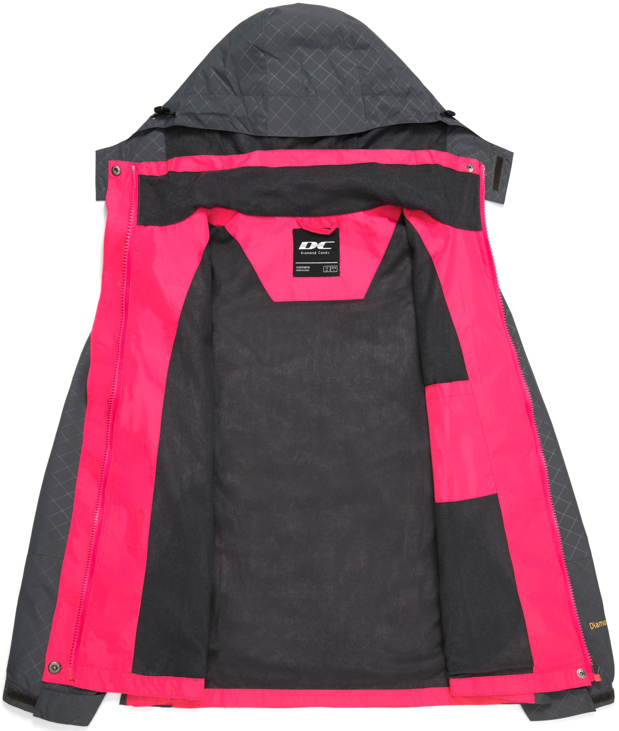 Giacca Antipioggia Donna Giacca a Vento Giacca Impermeabile Donna con Cappuccio Antivento Leggera per Trekking