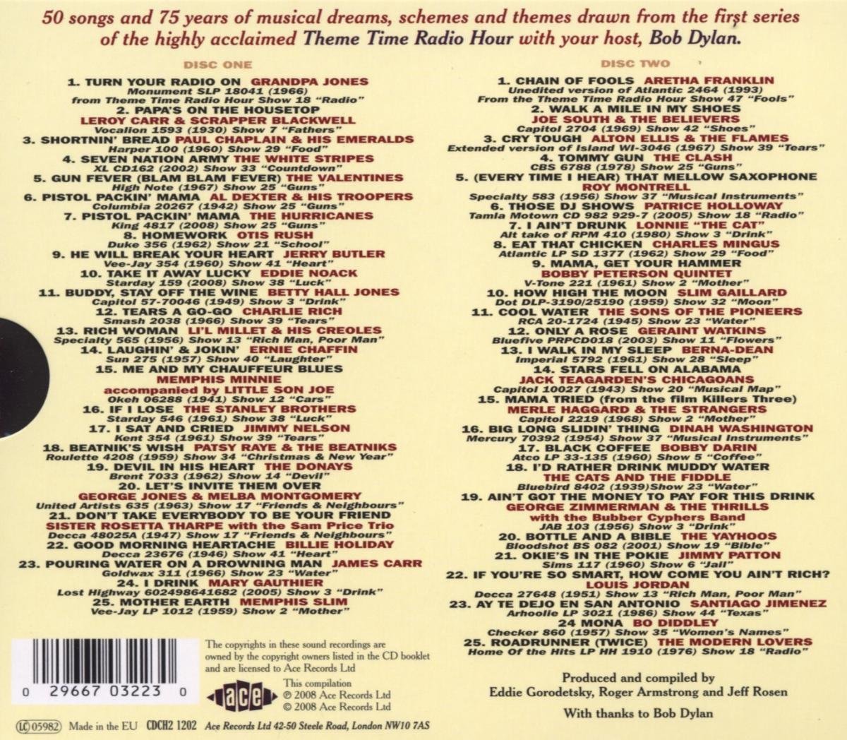 Theme Time Radio Hour With Your Host Bob Dylan