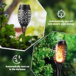 Toodour Solar Flame Torch Lights, 12 Pack Solar Lights Outdoor with Flickering Flame, Waterproof Solar Pathway Lights Landscape Decoration Lighting for Garden, Lawn, Patio, Yard, Outdoor Decorations