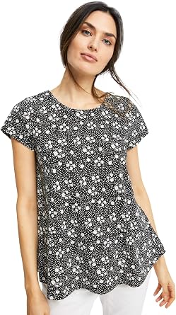 ellos Cotton Jersey Slub Cap Sleeve Trapeze Tee