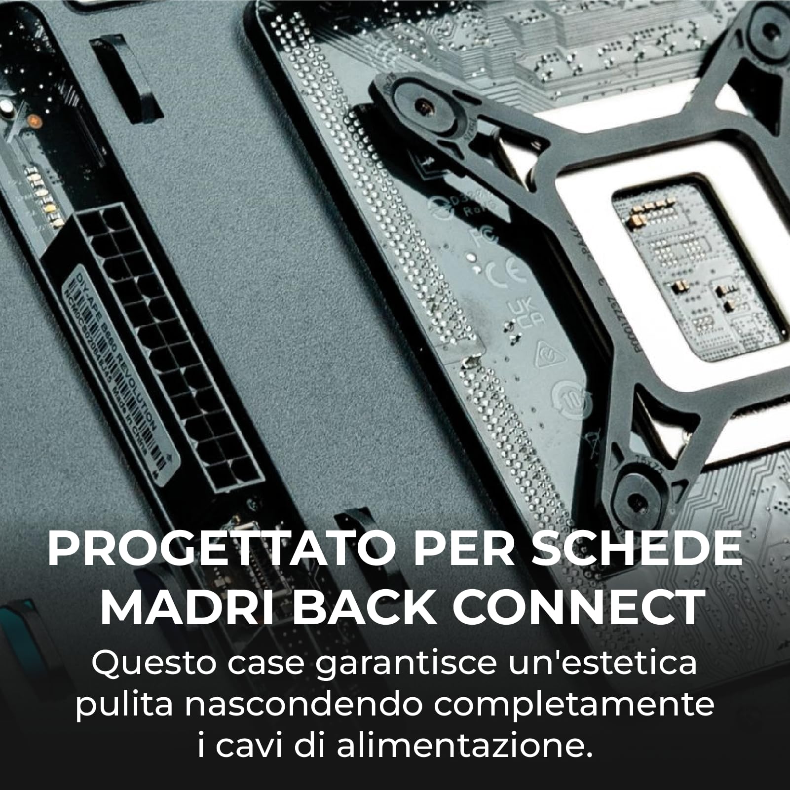 Noua Utopia FS100, Case Gaming ATX, Triplo Vetro Temperato Continuo Senza Cornici, Ventola ARGB e Strip LED ARGB, Supporto Raffreddamento Liquido fino a 360mm, Silver
