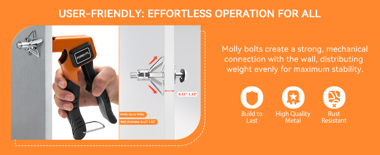 Alloy Steel Wall Anchor Setting Tool Expansion Screw Gun Molly Bolt ...