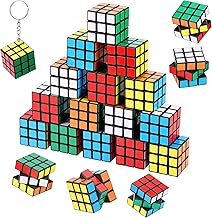 20pcs Magic Cube Gifts Birthday Children School Speed Cube Keychains Children Mini Cube Details Birthday Boys Girls Small Gifts for Raffle Prizes Party Gifts