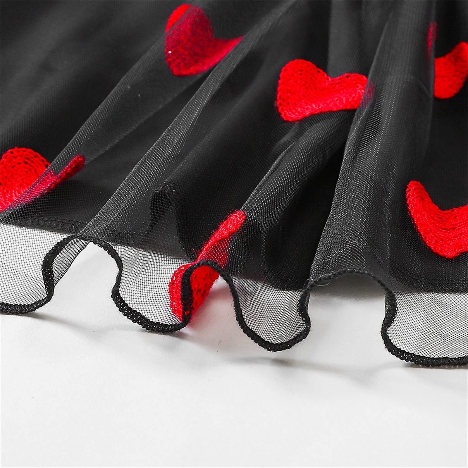 Amazon.com: Toddler Girl Summer Round Neck Short Sleeve Black Background Red  Heart Print Dress Princess Dress (Black, 3-4 Years): Clothing, Shoes &  Jewelry