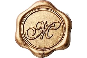Yoption Self-Adhesive Gold Wax Seal Stickers for Envelopes