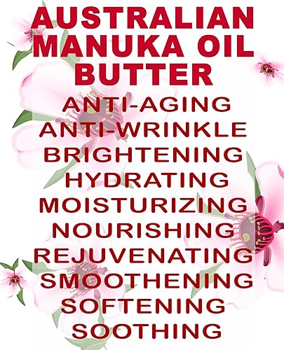 Miniatura 6 de Botanical Beauty - Manteca de aceite de manuca sin refinar para rostro cuerpo cabello Piel seca manos agrietadas rosácea eczema erupciones por