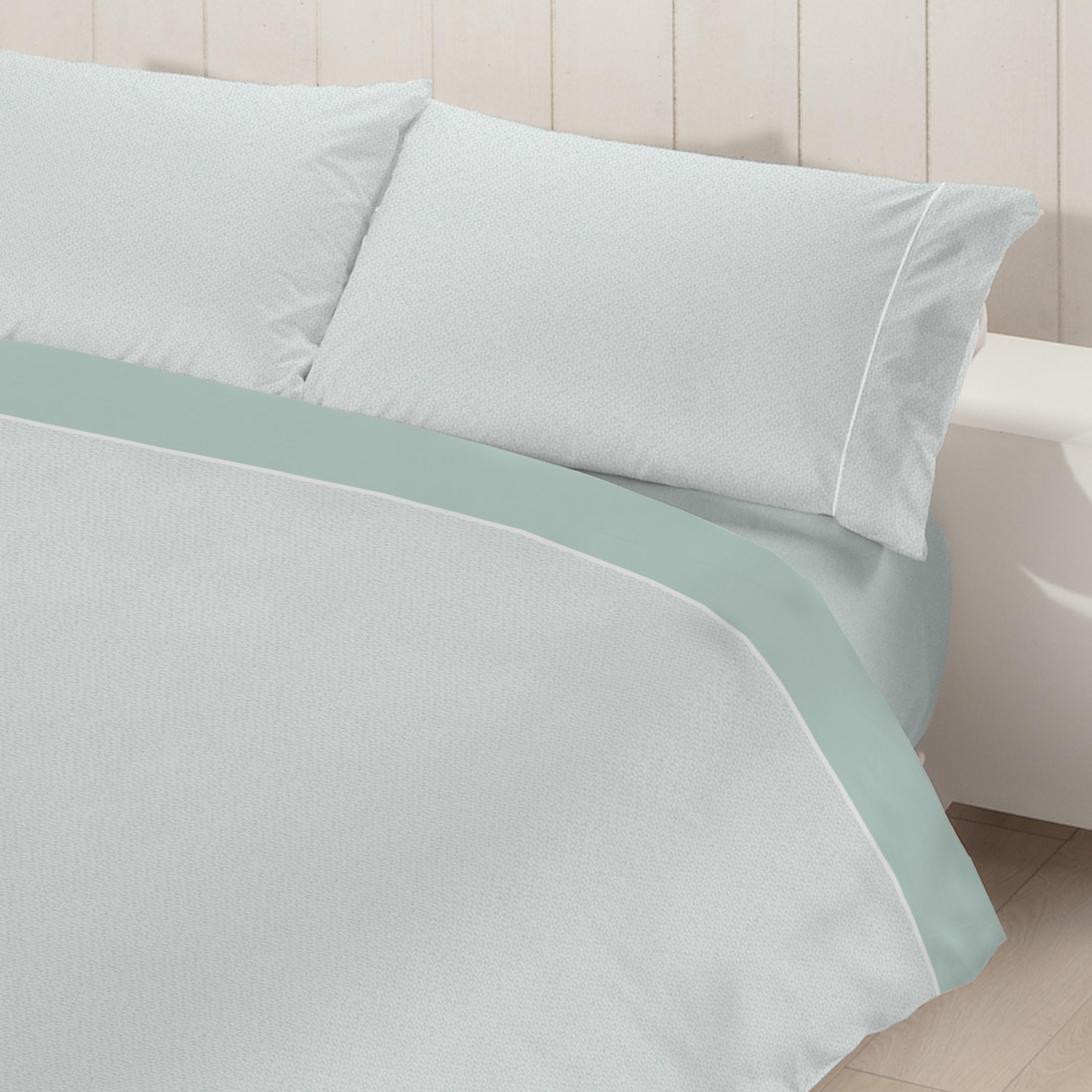 Ciberdescans Funda Nórdica de Franela Luna 004 de Manterol. Juego Nórdico Completo para Invierno con Tejido térmico de algodón (C15, Cama 150/160 cm)