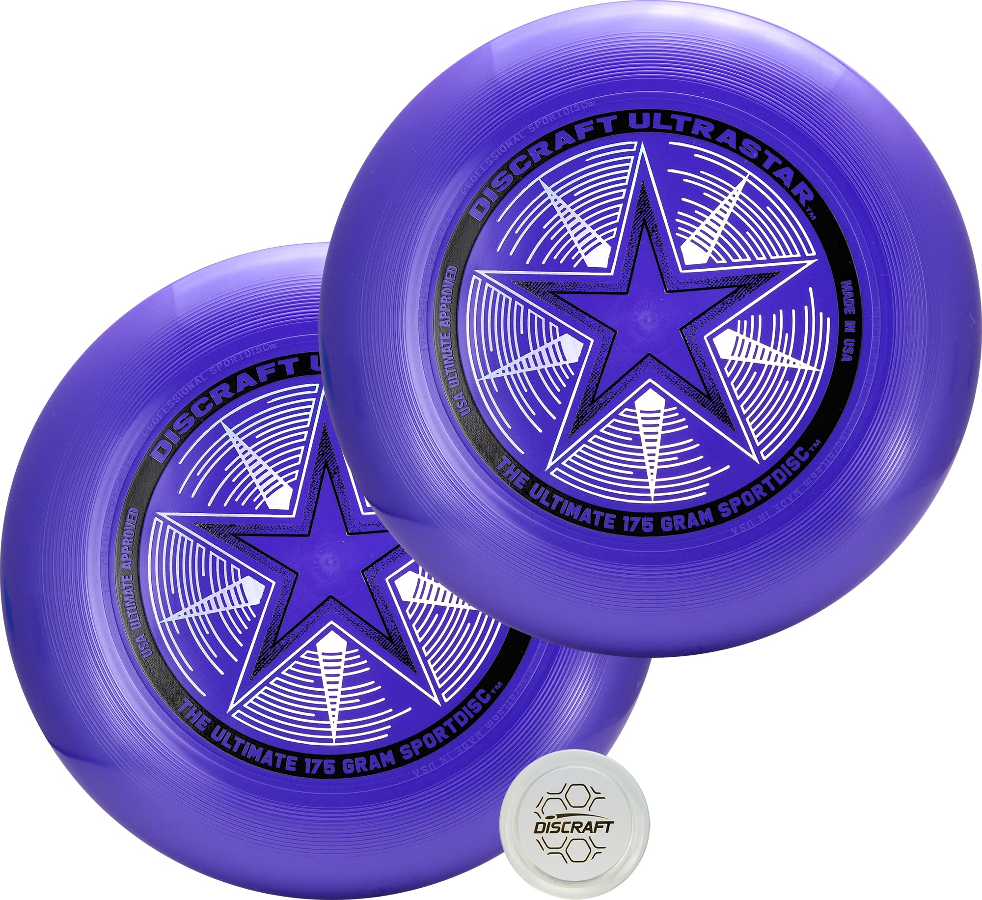 Discraft Ultrastar Ultimate Discs 1 i 2 sztuki, standardowy rozmiar, do rywalizacji i swobodnej zabawy